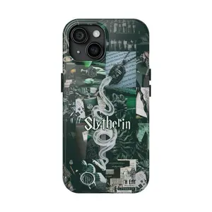 Slytherin Phone Case - Tough & Stylish, Perfect for House Pride and Harry Potter Fans, Gifts for Birthdays, Holidays, Back to School