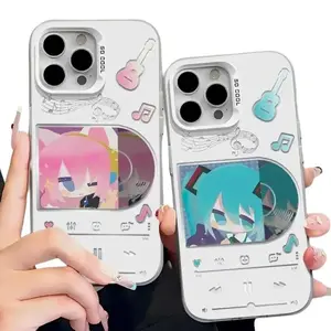 Hatsune Miku Mobile Phone Case Anime Peripheral Cute Cartoon Anti-fall, Compatible with iPhone 11, 12, 13, 14, 15, 16, 17 – check our available sizes