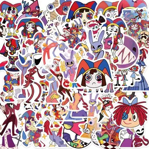 Cartoon Circus Series Sticker, 50pcs/set Cute Cartoon Decals, Funny Stickers, DIY Decorative Sticker for Laptop Phone Computer Guitar Bag Water Cup Scrapbook