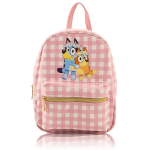 Fast Forward Bluey Mini Backpack for Kids & Adults | 10" PU Leather Backpack Purse | Toddler Travel Bag, Small Bookbag for School, Travel, or Everyday Use | Ages 3+