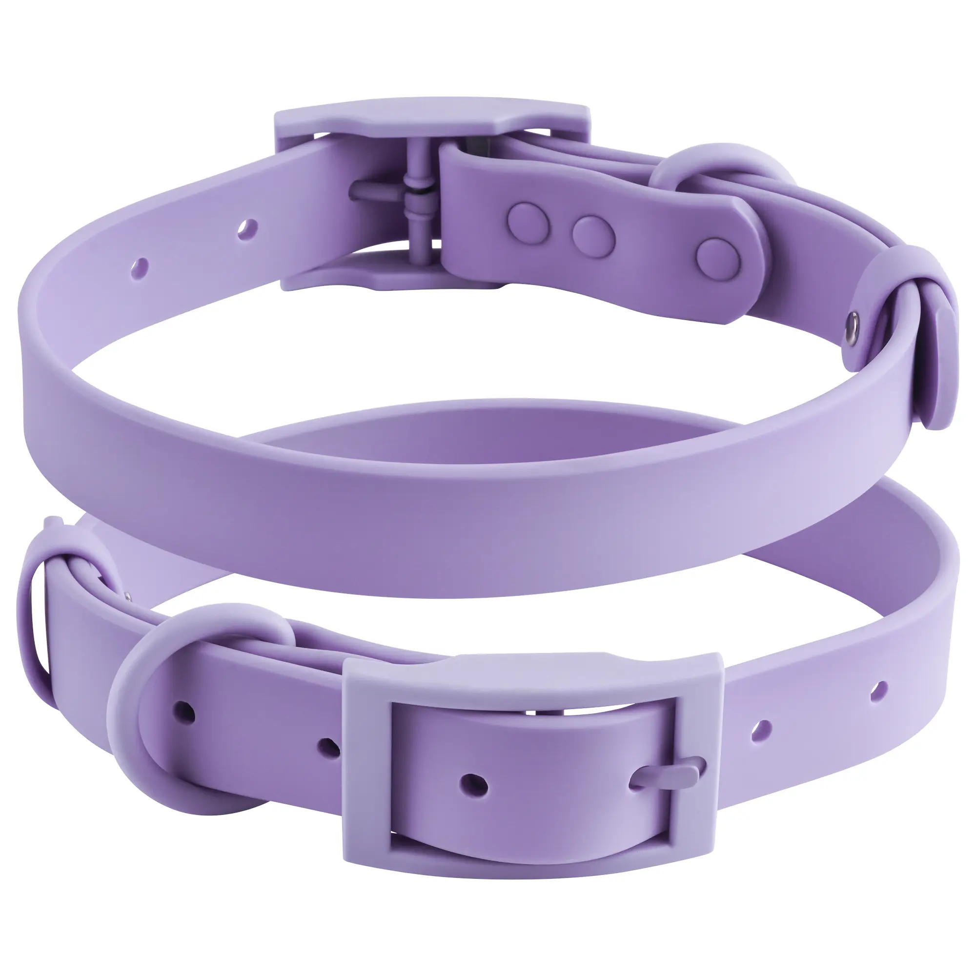 [New]Kidding Pets Waterproof Dog Collar, Anti-Odor Adjustable Heavy Duty Dog Collar with Wear-Resisting Coated Metal Buckle, Stronger Than Leather for Small, Medium, Large Dogs