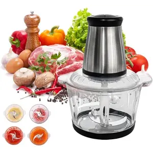 Food Processor Electric Food Chopper with Meat Grinder & Vegetable Chopper Powerful 450W Copper Motor 5L Bowl Capacity