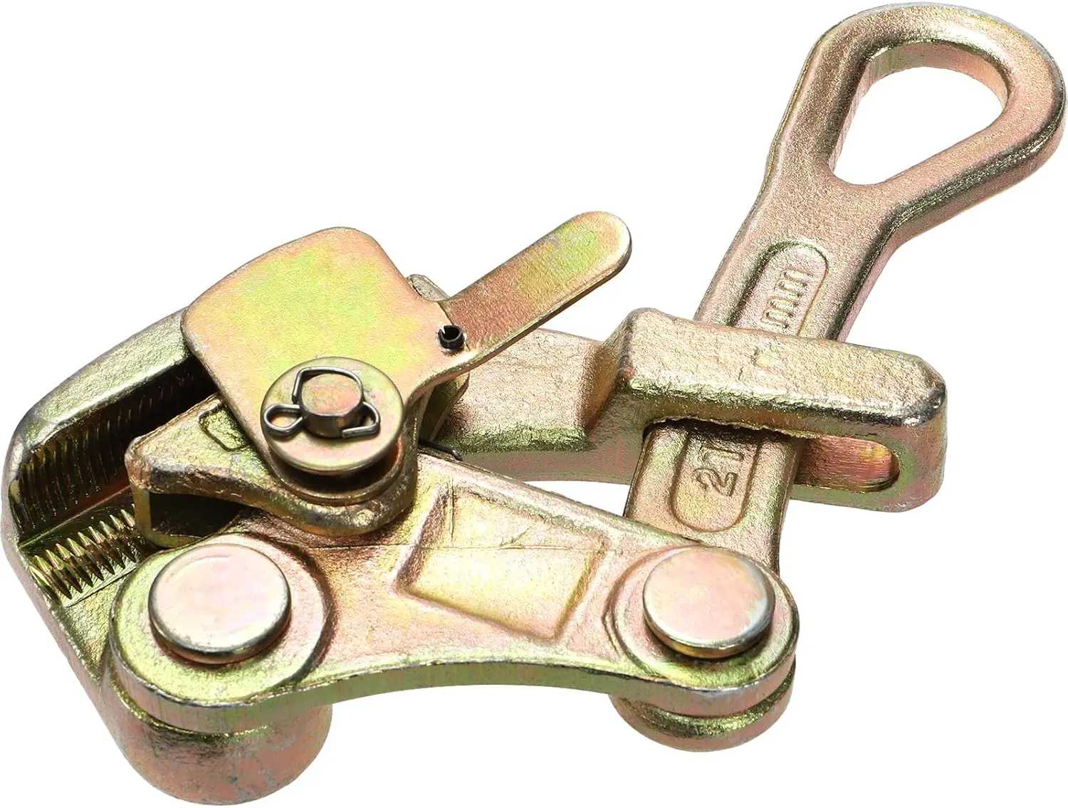 4400lb  Grip Steel Wire Gripper, 2 Ton  Puller Tool for 4-22 mm Wire Rope,  Tensioner with Swing Latch, Rope Jaw Puller Tightening Tool