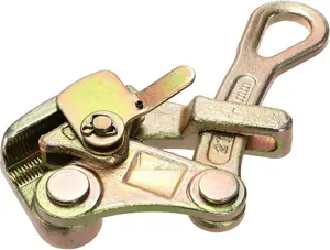 4400lb  Grip Steel Wire Gripper, 2 Ton  Puller Tool for 4-22 mm Wire Rope,  Tensioner with Swing Latch, Rope Jaw Puller Tightening Tool