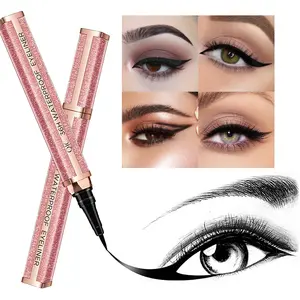 Waterproof Liquid Eyeliner Pen - Smudge-Proof, Smear-Proof, Long-Lasting with Precision Sponge Tip for Flawless Defined Lines Perfect Black Eyeliner Gift for Women Girls