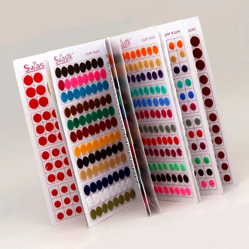 Traditional Indian Velvet Bindi with Assorted Colors Cultural & Religious Significance