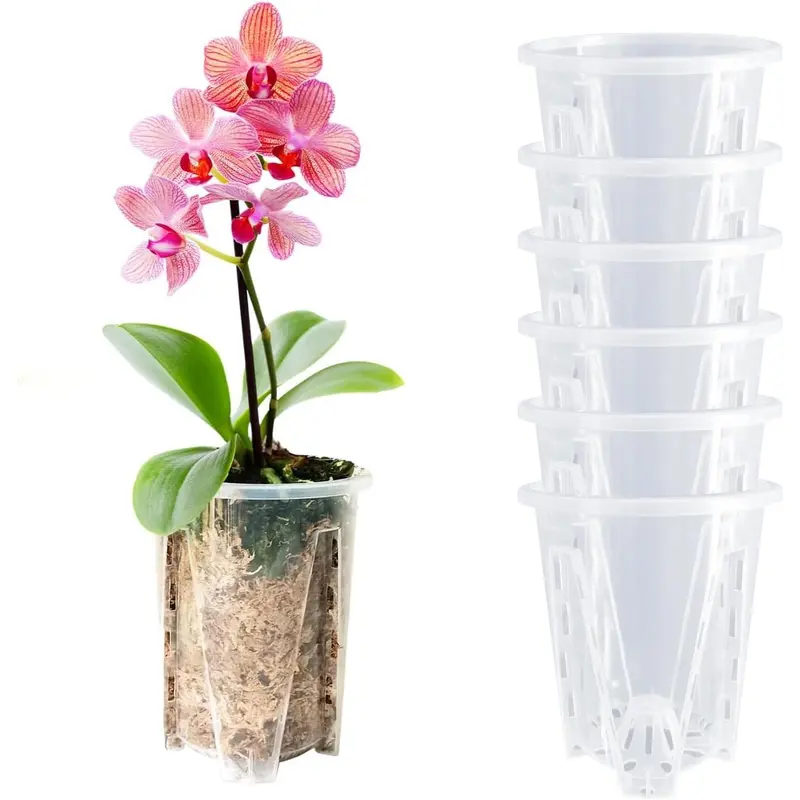 palm tree plant pot Tall Modern Planter Pot, Tapered Cylinder Design