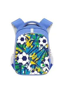 Primary School Student Backpack, Football Theme Shoulder Bag, Durable Large Capacity 13 Inch Bookbag, Casual All Season School Bag