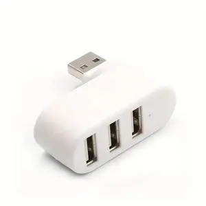 3 Usb Port Hub with 180° Rotation - Compact, High-Speed, OTG & Laptop Compatible Ultra Portable Design for Phones Tablets Laptops & More