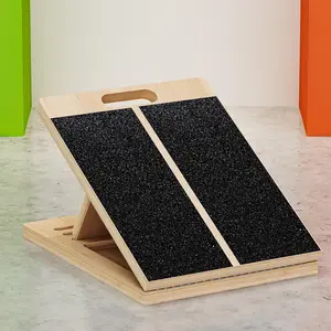 Calf Stretcher Slant Board - Portable Wooden Incline Wedge for Squats Foot & Ankle Mobility Fitness Block Adjustable Design Versatile Use Durable Construction