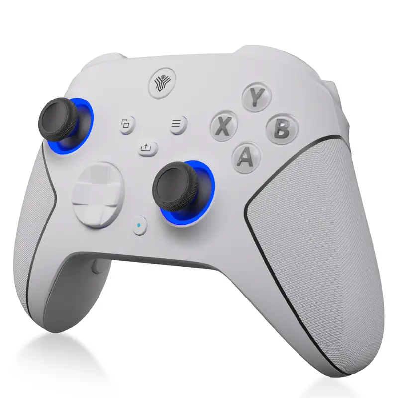 YUYIU Wireless Hall Effect Controller for XboxSeries X|S & Steam PC – Hall Effect Joysticks, Turbo & Macro Programming, Dual-Stage Triggers, Dual Vibration, 7 RGB Lights, 3.5mm Audio, 1000mAh Battery, Console Gaming Accessories