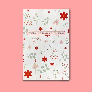 Evolving Habits Journal - 84 Customizable Pages with Year in Pixels, Goal & Reflection Pages, Mini Calendars & Dotted Pages for Guided Personal Growth, Perfect Bound for Mindful Self-Discovery