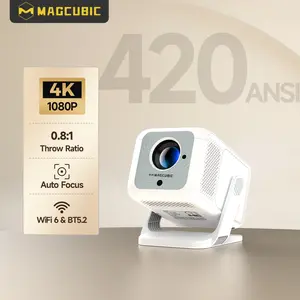 Magcubic Auto Focus HY310X Projector 420ANSI 4K Supported Full HD 1080P Android 11 Built-in 5W Speaker BT5.2 Auto Vertical Keystone for Outdoor Theater Stand Mini Portable Projector