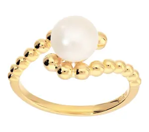Honora Cultured Pearl Bypass Ring, Sterling Silver