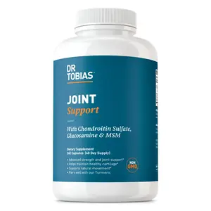 Dr. Tobias Joint Support Supplement - 240 Capsules | Includes Glucosamine Chondroitin MSM, Supports Joint Health, Function & Flexibility, Extra Strength Joint Supplements for Men & Women