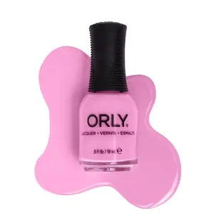 Orly It'll Always Be Pink Ultra Pink Crème Nail Lacquer 20g - Bold Bright Statement Shade with 600 Bristle Genius Brush & Patented Gripper Cap