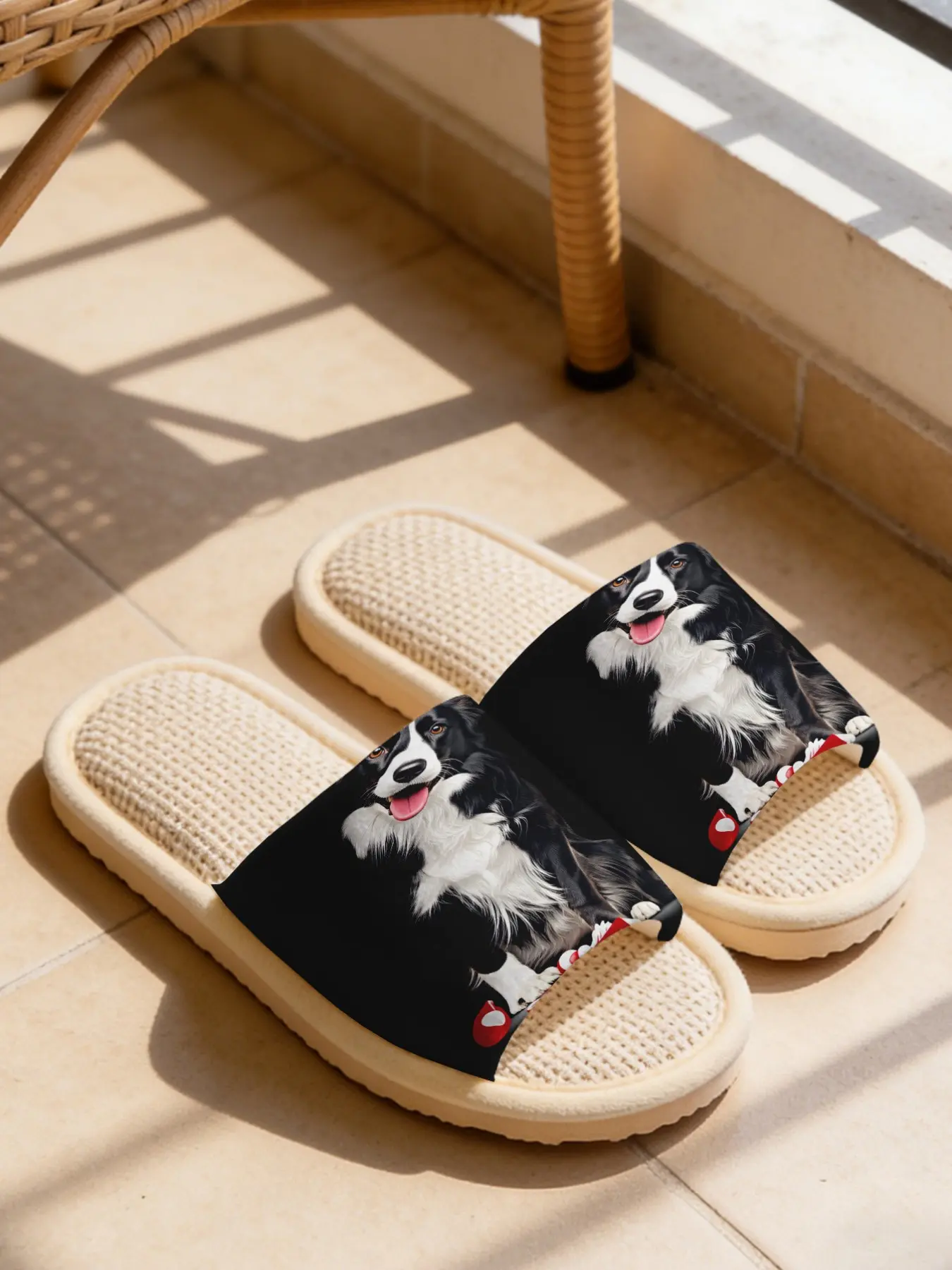 Unisex Couple Slippers, Textile Tiger Print, Eva Sole, Breathable & Sweat-Absorbing, Soft Cloudy Bottom, Non-Slip, Quiet, All-Season Home Wear