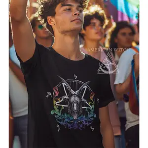 Baphomet and Beauty Pride Crew Neck Tee