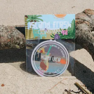 Island Fresh Company Miami Vice Scented Air Freshener - Tropical Strawberry Daiquiri & Pina Colada Scent for Every Drive