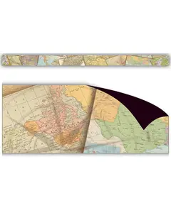 Teacher Created Resources Travel the Map Magnetic Border, 24 Feet (Pack of 2)