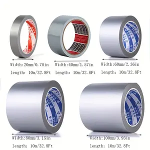 High viscosity waterproof silver gray tape 10 meters long - super strong Heavy Duty adhesive cloth pipeline tape, carpet floor waterproof tape, suitable for repairing kitchen floor corners, pipeline protection tool
