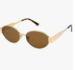 SOJOS Retro Oval Sunglasses for Women Men Trendy Sun Glasses Classic Shades UV400 Protection SJ1217