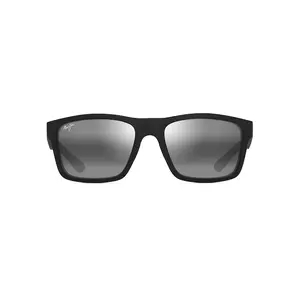 Maui Jim The Flats Sunglasses 897-02A Matte Black with Grey Frame Neutral Grey Lenses