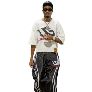 UG Collection Black Nylon  Menswear  Trouser Pants unisex