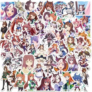 50PCS Uma Musume Pretty Derby Game Graffiti Stickers Anime Girl Cartoon Decal For Guitar Phone Guitar Cup Skateboard Toys