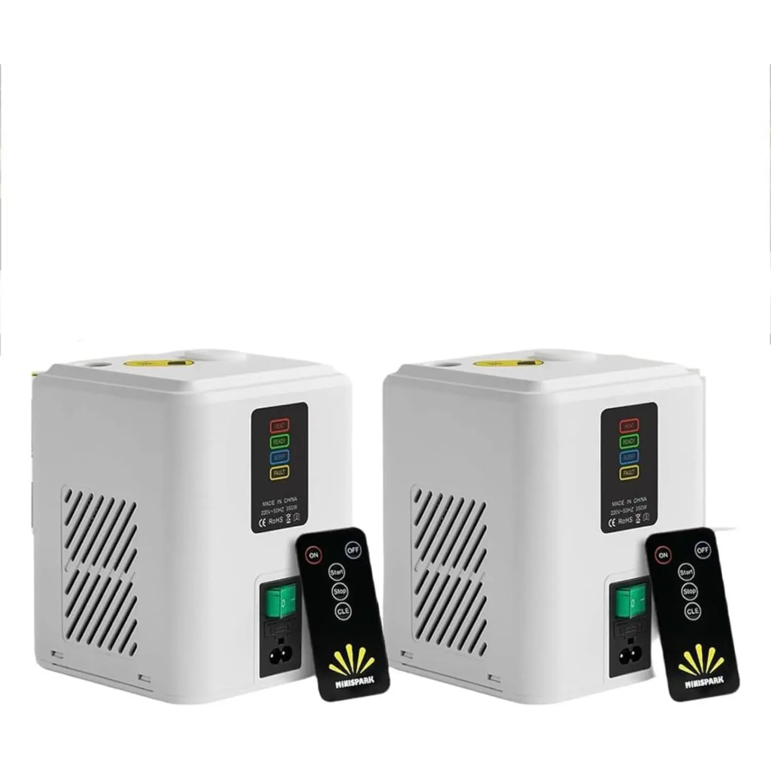 2 white machines + 10 packs of powder