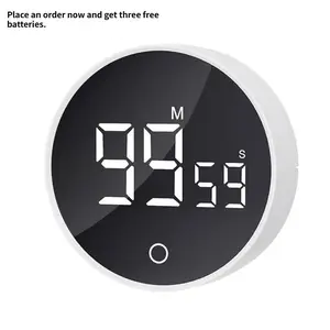 Magnetic Digital Kitchen Timer - Large Screen Loud Alarm Visual Timer for Baking, Gym & Seniors