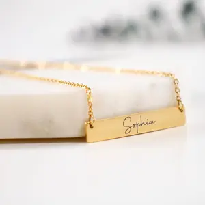 Personalized engraved necklace for woman, stainless steel, no tarnish, waterproof, Valentine’s Day gift for her, birthday gift