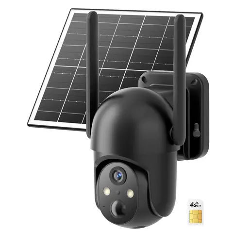 [TechVibes]4G LTE Cellular Solar Surveillance Camouflage Security Camera 2K HD Video 360° View Not Support WiFi Remote APP Controlled Waterproof Motion Activated Night Vision 4G Data Reill is Required