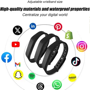 NFC Wristband Digital Business Card Wristband