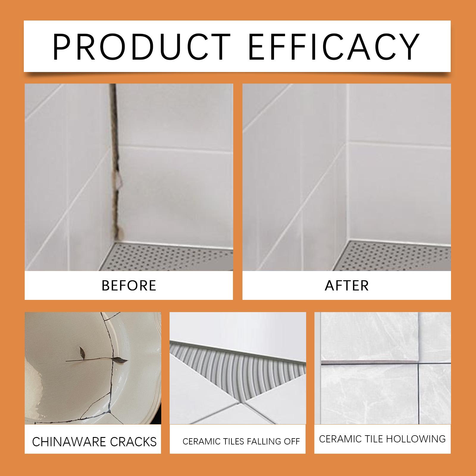 JAKEHOE Tile Repair Paste – Household Ceramic Tile Repair for Peeling, Cracks, Hollow Spots, Scratches, Dents and Gaps JAKEHOE Tile Repair Paste – Household Ceramic Tile Repair for Peeling, Cracks, Hollow Spots, Scratches, Dents and Gaps