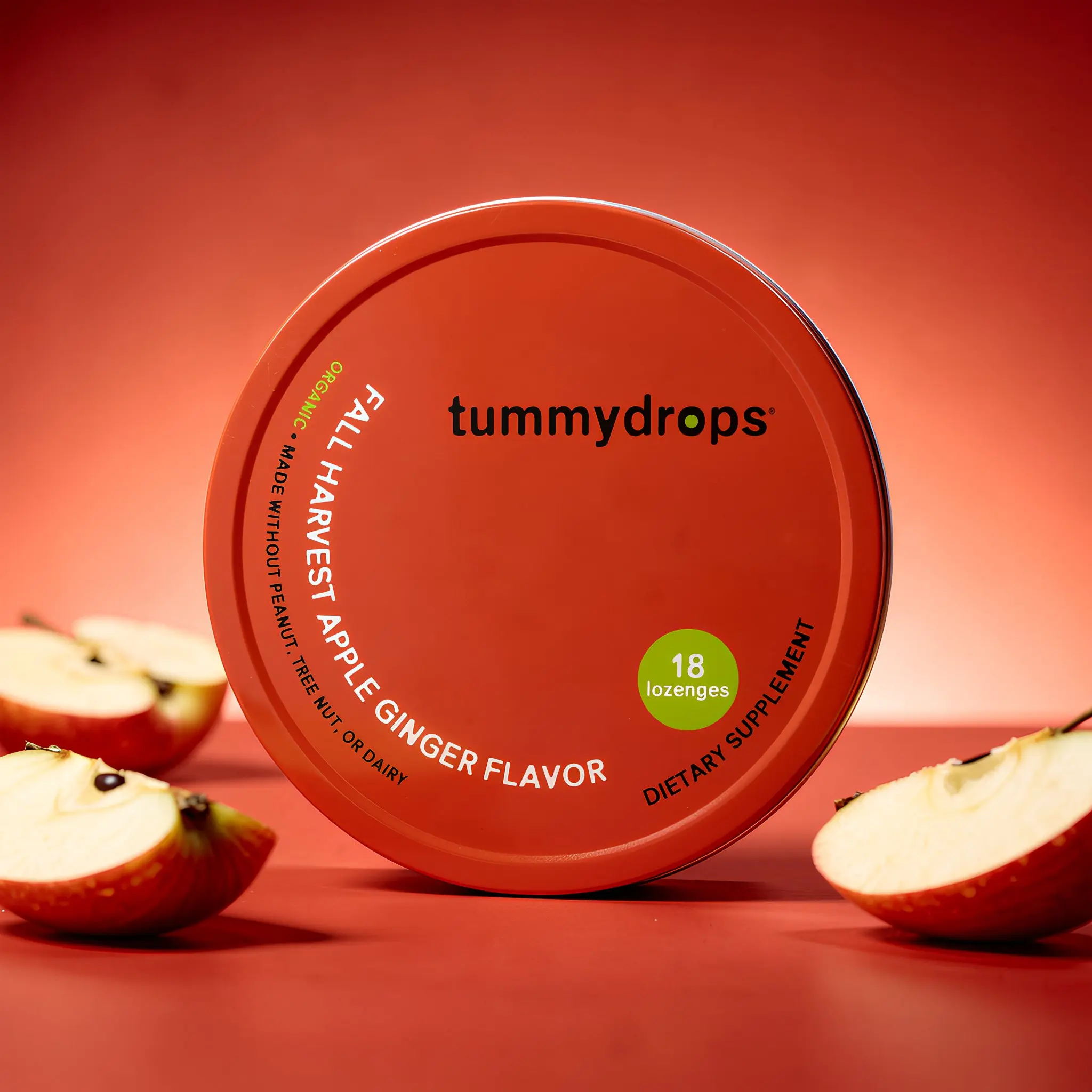 Organic Fall Harvest Apple Ginge Tummydrops 18 ct