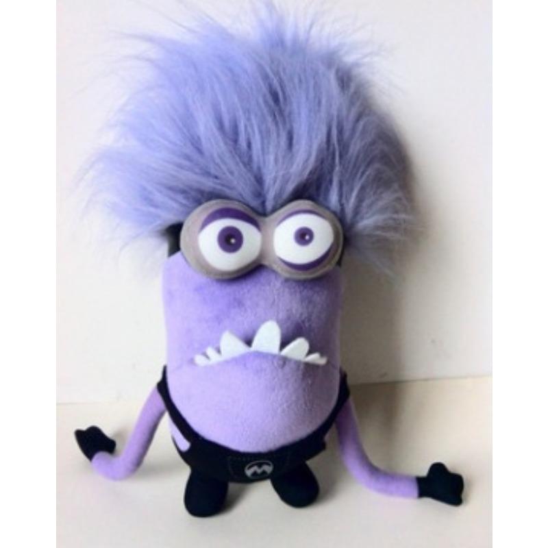 Purple Evil Minion Plush Toys Set, Cute Stuffed Animal Dolls, Couple Birthday Gift, Party Decor for Kids & Movie Fans $EFT