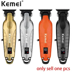 Kemei Km-2293 Metal Body Digital Electric Hair Clipper, Rechargeable Barber Clippers, Lithium Ion Battery, Four Colors Available, New Condition, Friday Sale