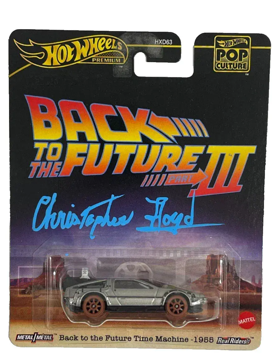 Christopher Lloyd Authentic Autographed Hot Wheels Delorean