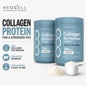 NeoCell Collagen Bio-Peptides are different. Enzymatically simplified into smaller peptide chains, they offer superior absorption and bioavailability, helping your body use collagen more effectively.
