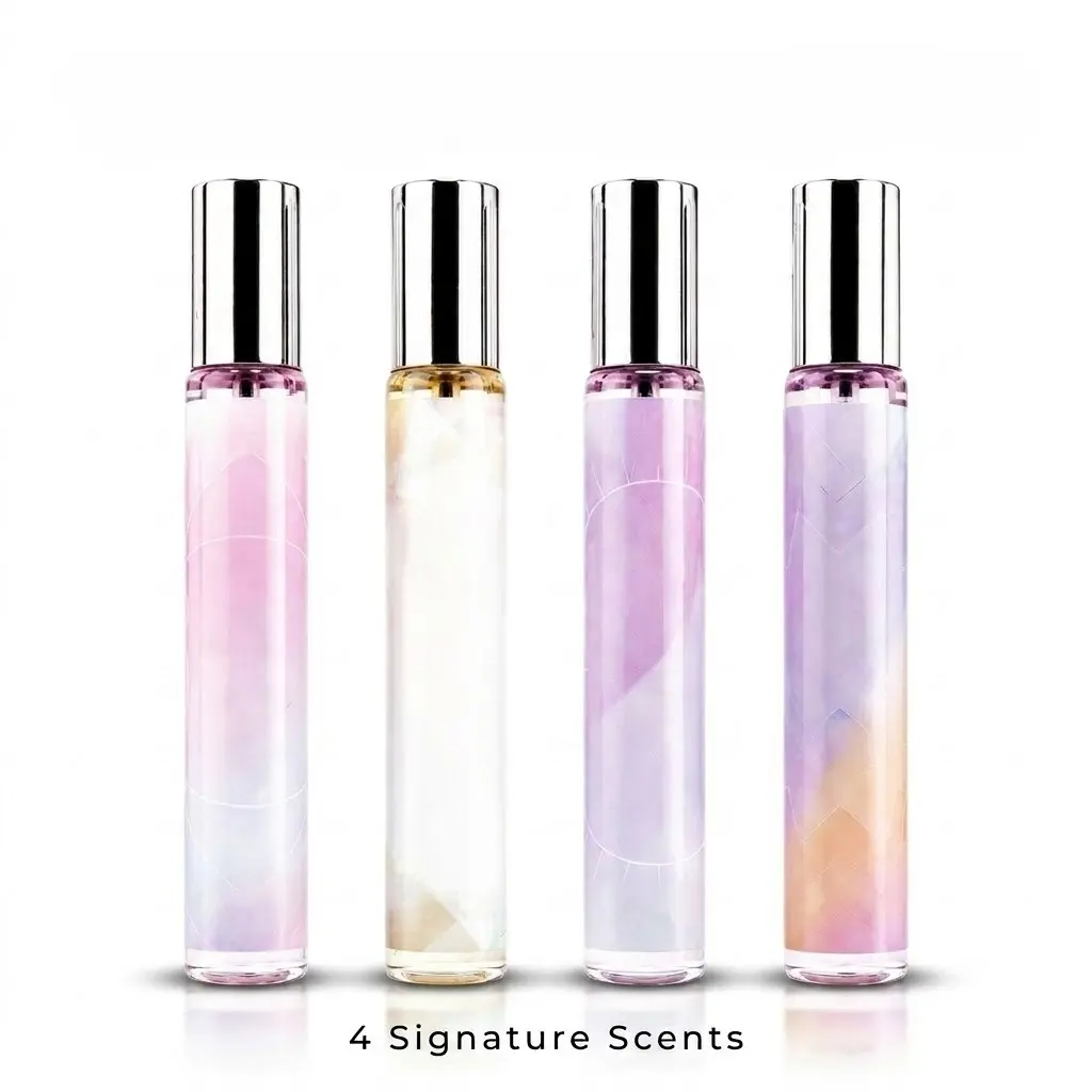 4PCS Mini Perfume Gift Set, Fragrance Collection for Women, Travel Size Perfume, Elegant Daily Wear Scent