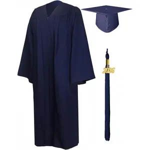 Matte Graduation Gown Cap Tassel Set 2026 for High School and BachelorGift