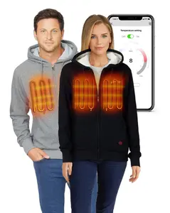 Heated Hoodie for Unisex  with Battery Pack Included - App Control Sweatshirt Sweater 7.4V