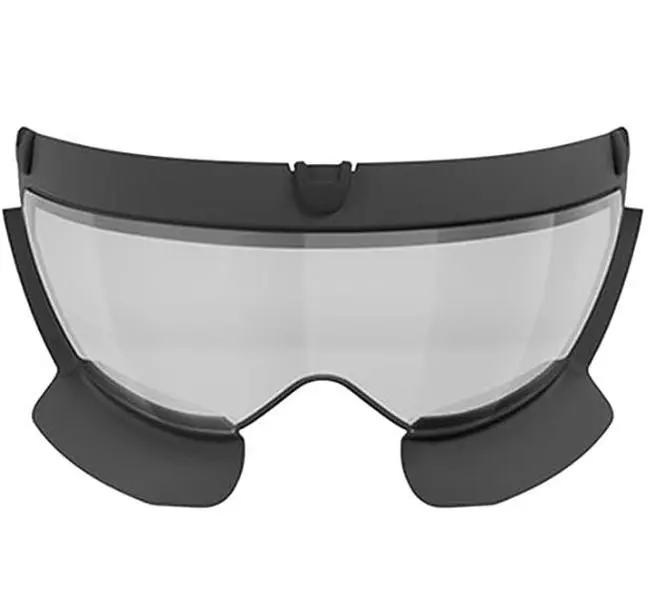 Kask Aero Pro 2.0 Helmet Visor for Adults, Aerodynamic Polycarbonate Lens with Silver Mirror for Time Trials, Magnetic, Anti-Fog & Lightweight (45g), Anti-Fog Lens, Wind Tunnel Test, Clear/Silver Mirror, Enhanced Cycling Efficiency, Beluga, Aerodynamic Vi