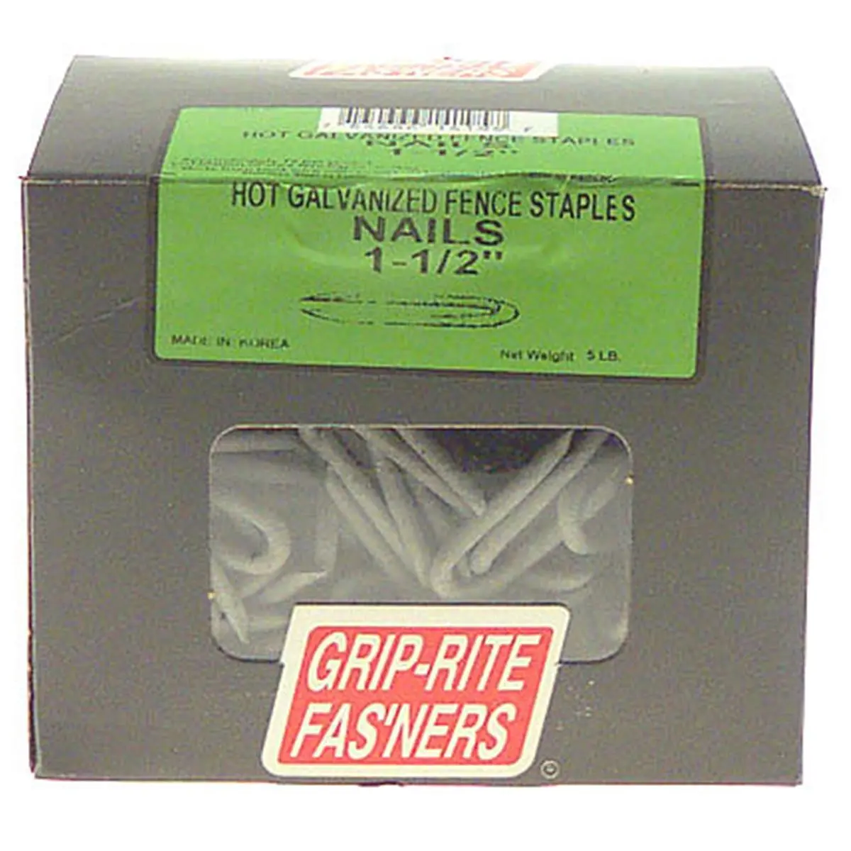 212 MAIN Hot Galvanized Bent Wire Fence Staples, 1.50in Wire Fastening Office Equipment Parts for Computers & Office Equipment Applications