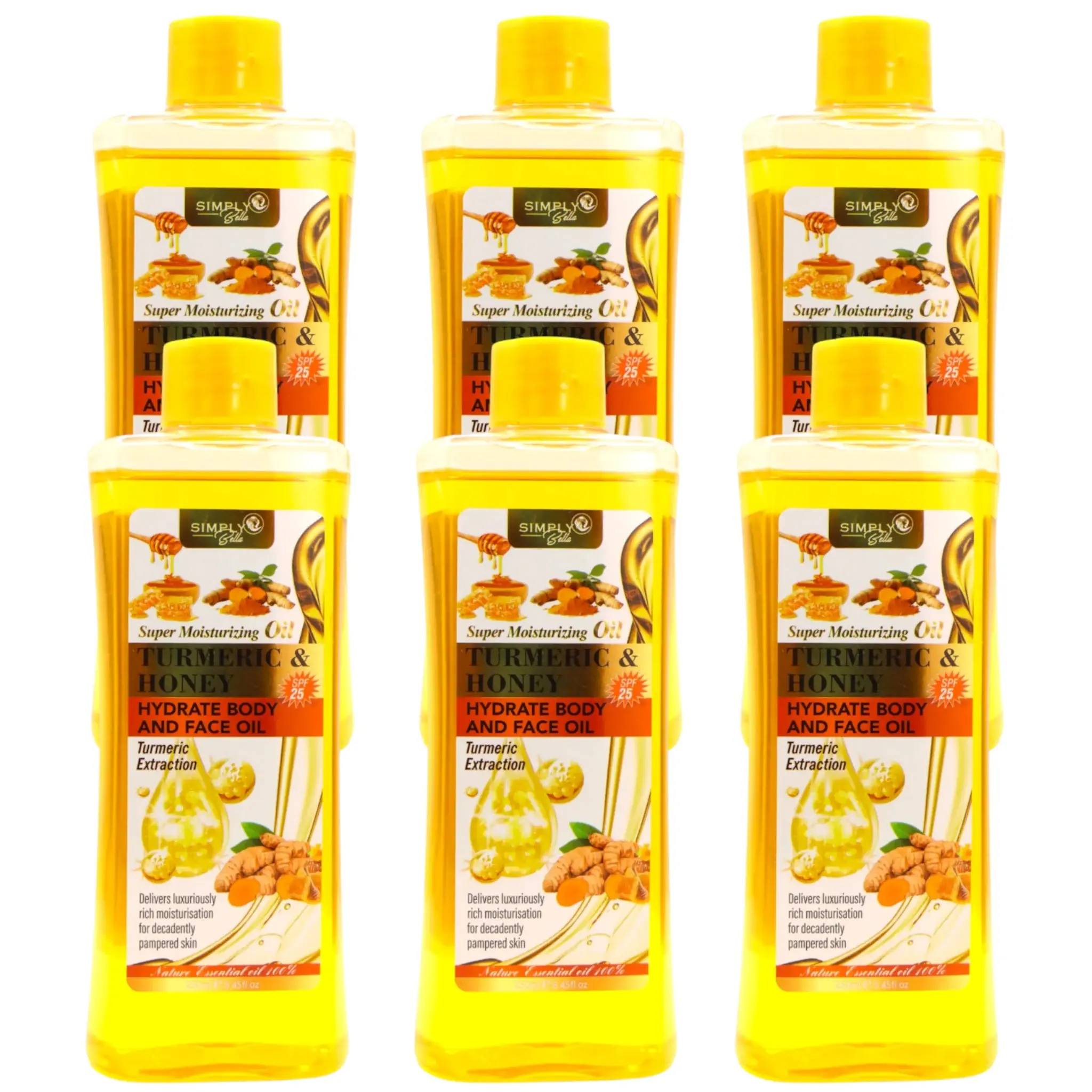 Simply Bella Turmeric & Honey Oil - Wholesale 6 Units (SIB1031)