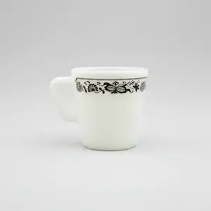 Vintage Pyrex Old Town Blue Onion Milk Glass Mug 1410 D-Handle Coffee Cup
