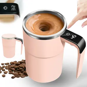 Automatic Magnetic Self Stirring Coffee Mug, Electric Protein Shaker Bottle, Stainless Steel Mixing match a Cup for home Office Workers & Daily Use (Pink) travel mug exclusive hydr jug everyday hydration