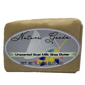 Unscented Bath Bar Soap - Handcrafted Cold Process Soap by Nature Goods