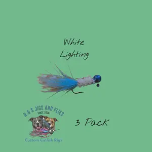 White Lighting Crappie Jig 3 Pack 1/16 ounce jig Head